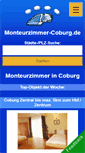 Mobile Screenshot of monteurzimmer-coburg.de